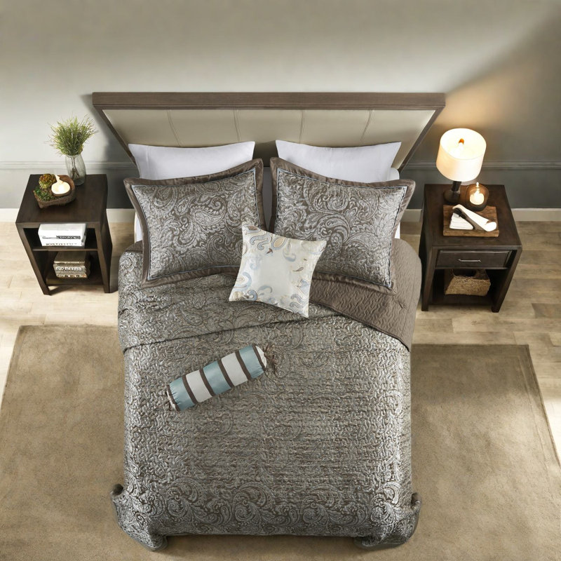 Ensembles de literie très confortables en coton avec broderie décorative