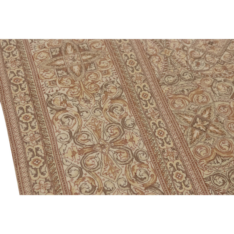 Hand Knotted Wool Area Rug in Red