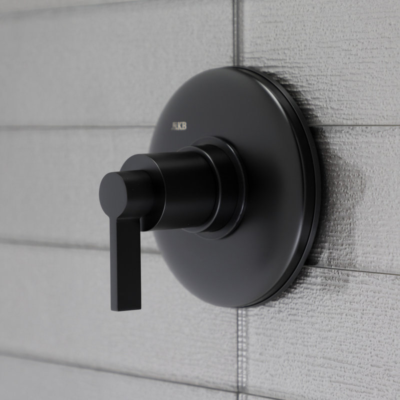 Kingston Brass NuvoFusion Single-Handle Volume Control, Matte Black