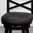 24" Counter Height X-Back Swivel Stool, Espresso Finishfabric Seat-1345707993-1345707995