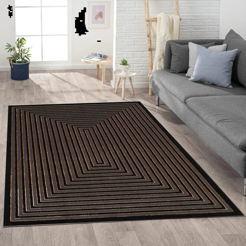 Geometric Area Rug, Rectangle 200 x 290 cm