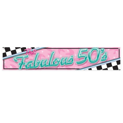 Bannière The Fabulous 50's - 5 pi - paquet de 12