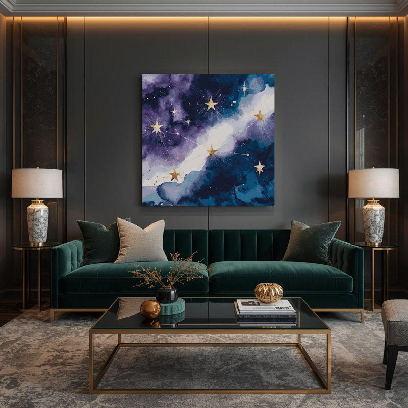 Art mural sur toile Space Cassiopeia, H 12 po x l 12 po