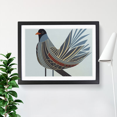 Victorious Bird Abstract - Framed Print