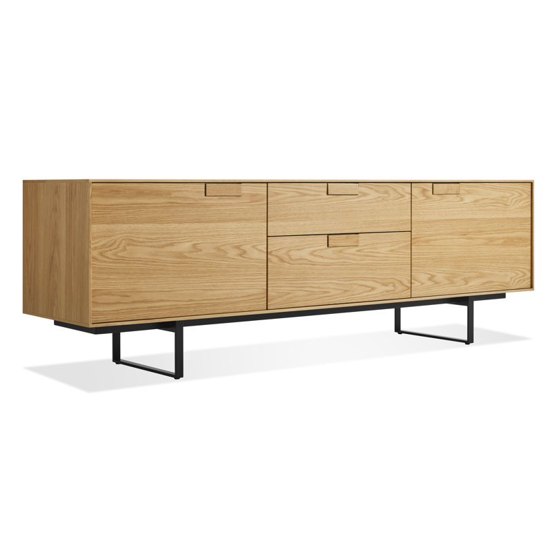 Series 11 Media Console, White Oak/Oblivion