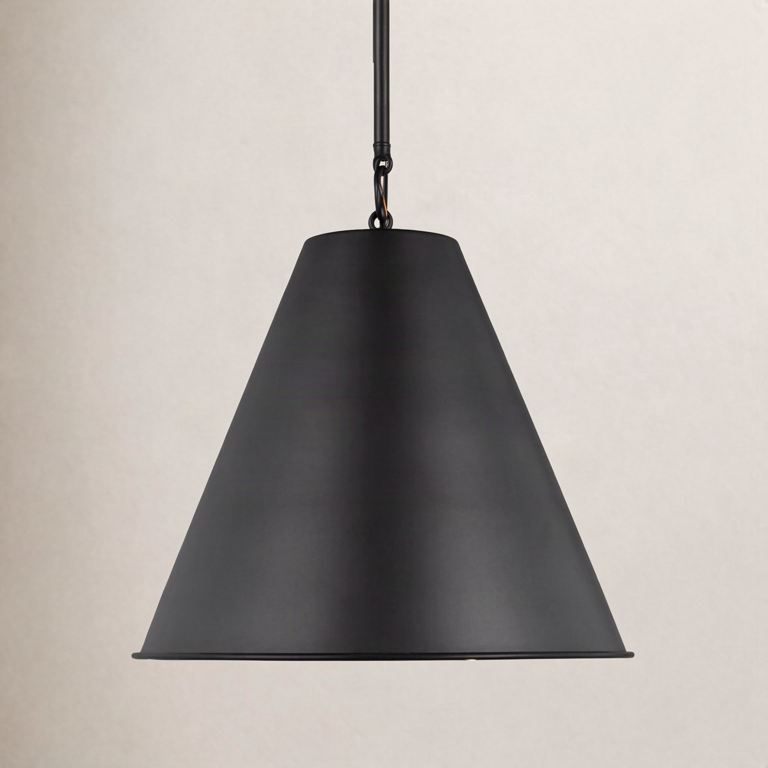 Camariae Dimmable Single Light Pendant, Midnight Black, Midnight Black