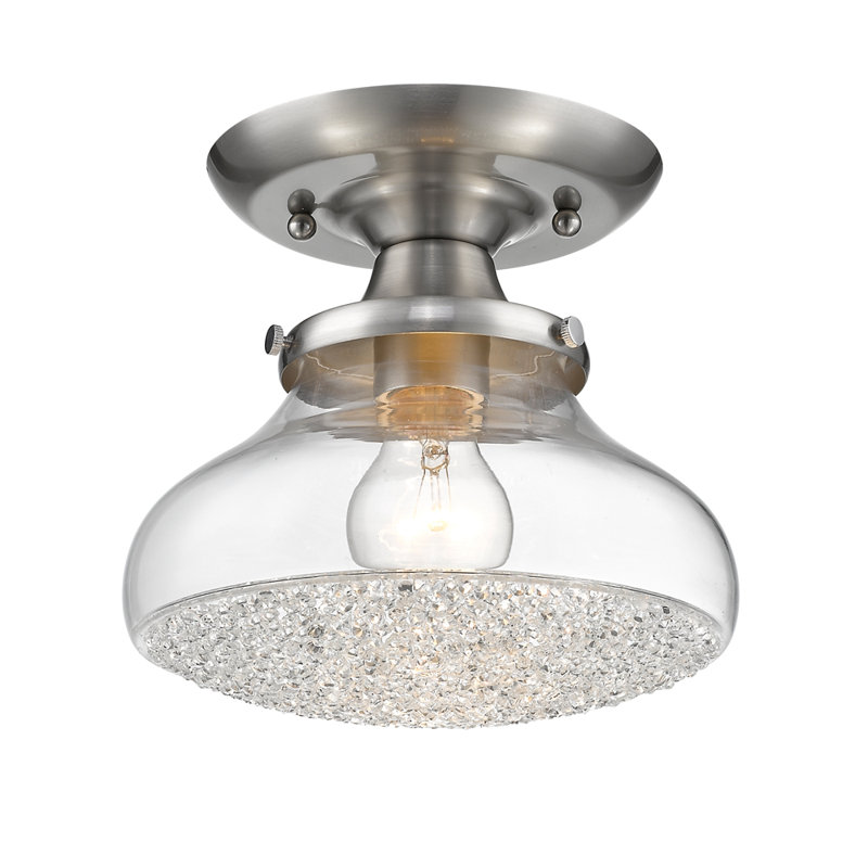 Glass Semi Flush Mount