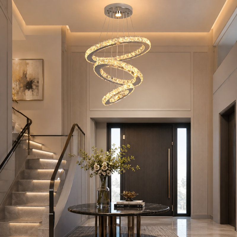 Malena 3 - Light Crystal LED Chandelier, Warm White Light