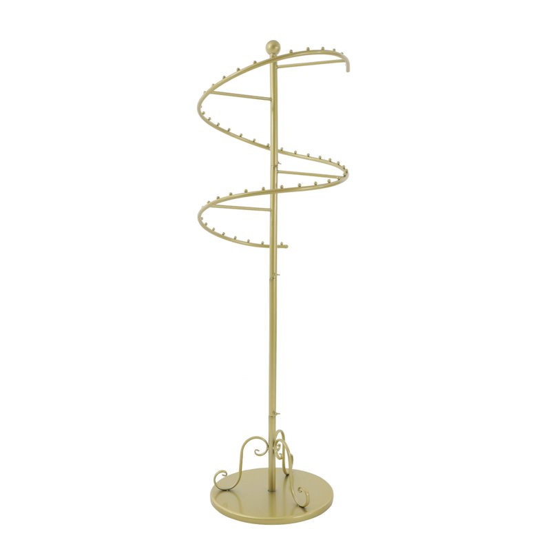 Portant à vêtements en spirale, Doré
