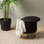 Dressing Table Stool with storage, 37.5 cm Wide Velvet Round Seat for Living Room Bedroom Furniture-796759737