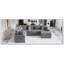 Spacieux canapé modulaire de 112,2 pouces avec canapé-lit et repose-pieds avec rangement, parfait pour le confort et la polyvalence de toute maison.-2122254828