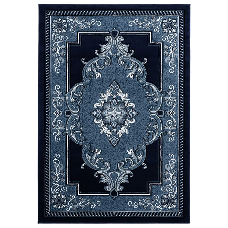 Tapis bleu marine Ramsel, Rectangle 7 pi 9 po x 10 pi 8 po