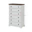 Commode haute 6 tiroirs pour la chambre à coucher - commode de rangement moderne, panneau de particules, facile à utiliser, commode haute de couleur blanche 6 tiroirs, poignée lisse, qualité,-1072658520