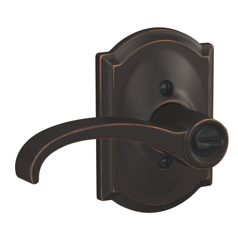 Whitney Keyed (Entry) Lever with Camelot Trim, Aged Bronze, Keyed Alike, Yes