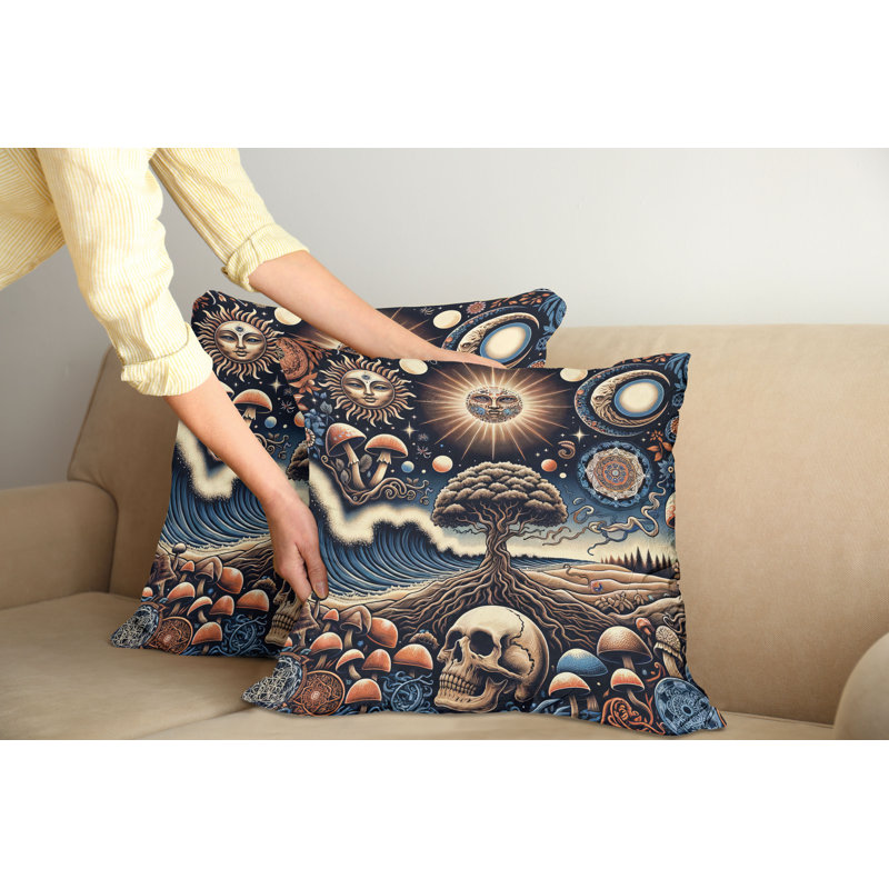 429989_Ambesonne, housse de coussin Bohémien, nuit, paquet de 2, H 20 po x l 20 po