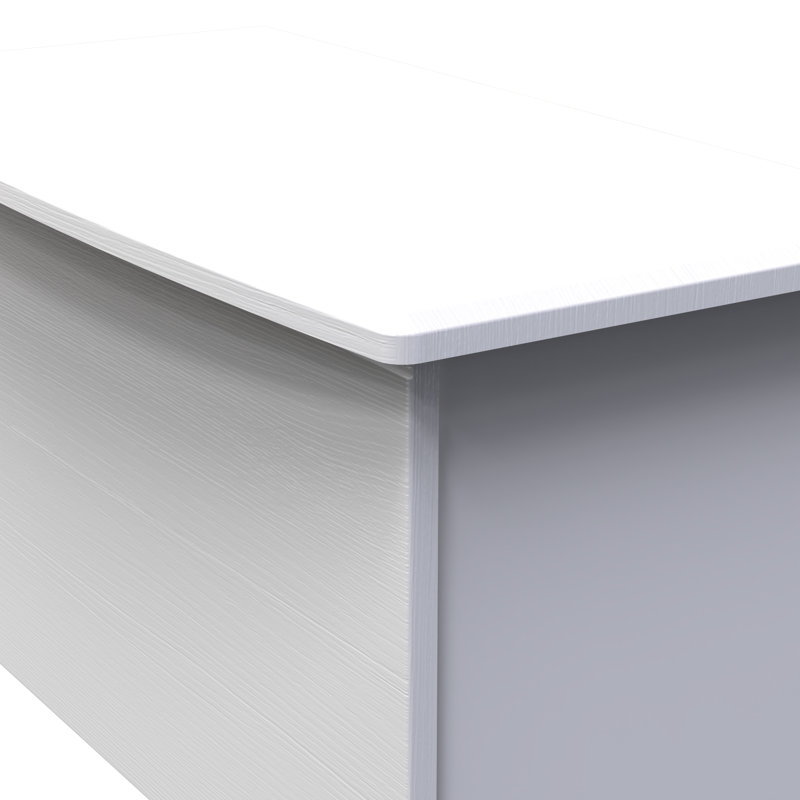 Fully Assembled Murier Blanket Box, White Ash