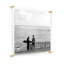 Clear UV-Grade Acrylic Modern Floating Picture Frame - Gold-811439055-811439047