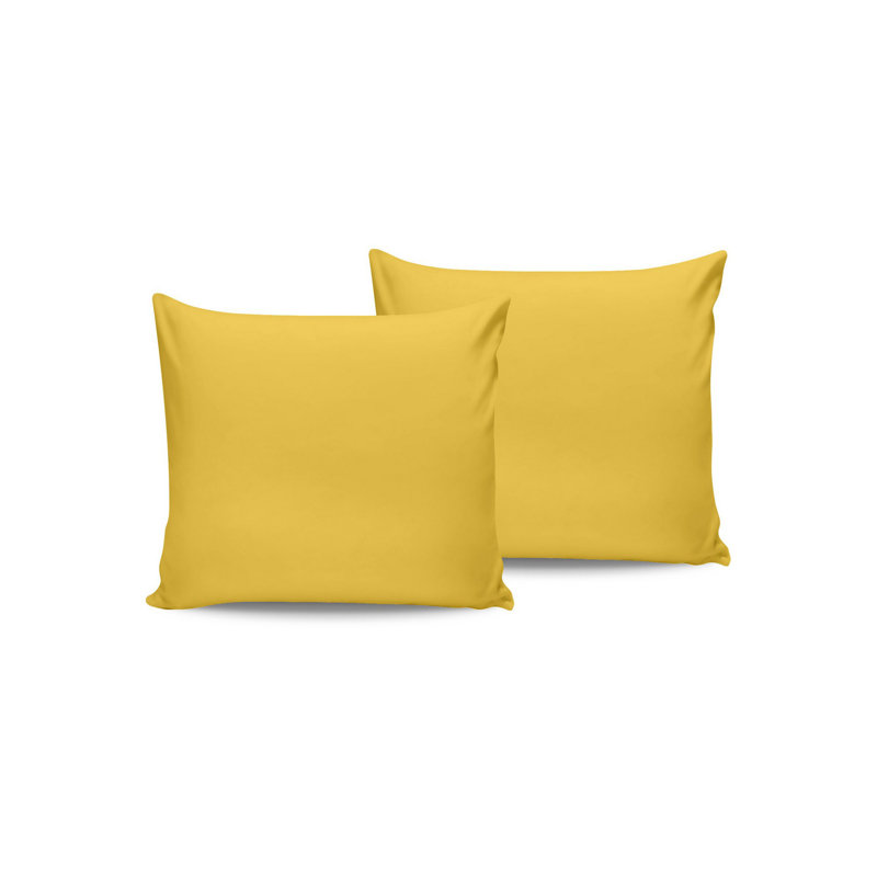 Ensemble de taie d'oreiller (2 pièces), Jaune