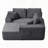 Cloud Sectional Sofa L Shape Chaise Side Pockets Modular Deep Seating No Assembly