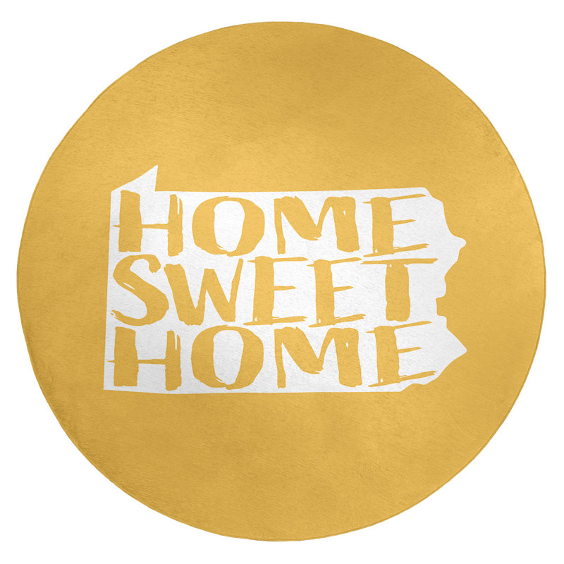Chenille Indoor Rug, Round 5'