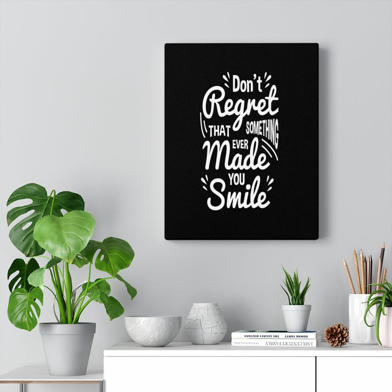 Made You Smile - Wrapped Canvas Print