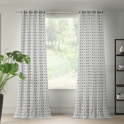 Borkowski Cotton Semi Sheer Curtain Single Panel