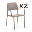 Suri Stackable Outdoor Patio Dining Armchair with Cushion