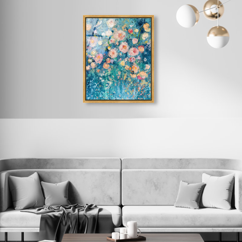 Undersea Petal III High-Gloss Frameless Acrylic Glass Wall Art Abstract Print by Oliver Gal, Ready to Hang, 16 x 20