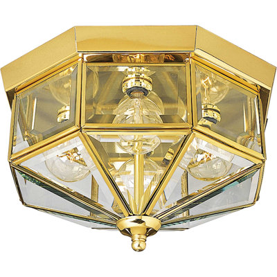Plafonnier encastré 11,125 po à 4 lumières Manolla
