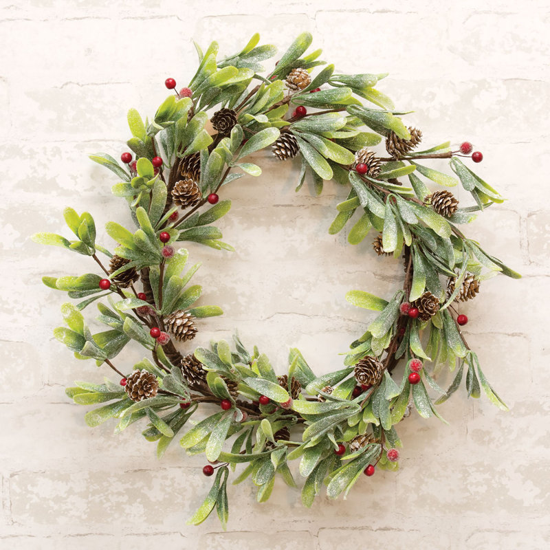 Faux Mistletoe 20'' Wreath