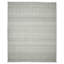 Tapis gris géométrique tissé à plat à la main 8 pi x 12 pi avec franges