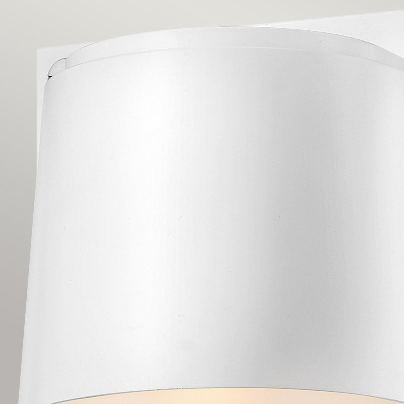 Annys 16.5cm H Outdoor Armed Sconce, Satin White