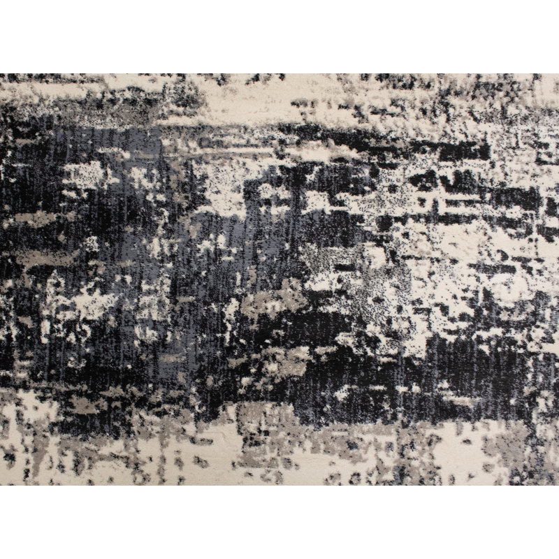 Kelson Abstract Indoor Rug, Round 4'5"