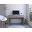Oslo Computer Desk with Two Drawers and Storage – Light Grey-786093185