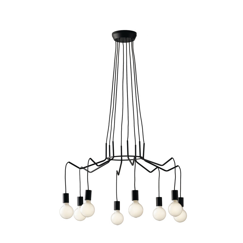 Camic 8 - Light Cluster Pendant, White, White, 40Cm H x 85Cm W x 85Cm D