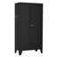 Rangement réglable de 47,3 po en métal noir avec 3 tablettes (capacité de 110 lb) et garde-manger autoportant robuste pour la cuisine, le garde-manger et le salon-129437212