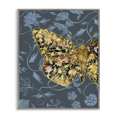 «Glam Traditional Butterfly», art de la giclée encadrée par Melissa Wang