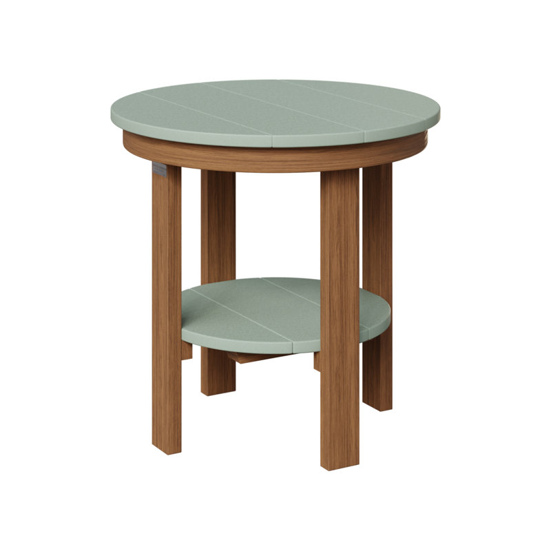 Table de salle à manger ronde Berlin Gardens, Acajou antique, 21" H x 21.5" W x 21.5" D, Écume de mer, écume de mer