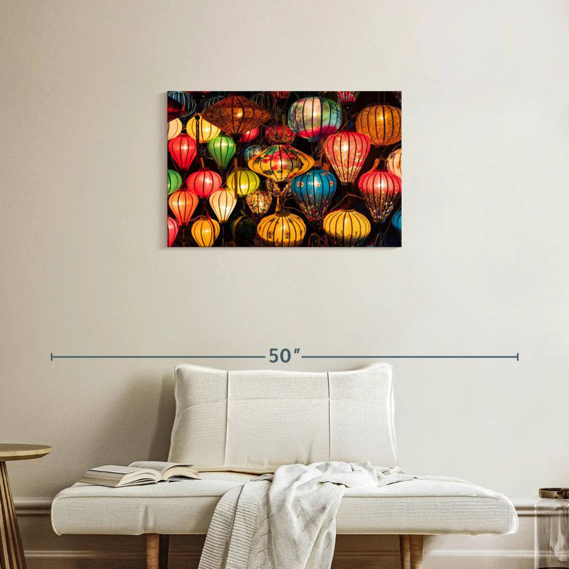Kerner Glowing Chinese Lanterns, 20" H x 30" W
