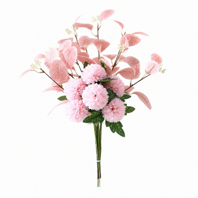 Silk Chrysanthemum Arrangement, Pink