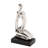 Vandervort Modern Silver and Black Ustrasana Yoga Sculpture
