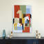 «Geometric Abstract Horses», impression d'art abstrait cheval coloré contemporain-129967571