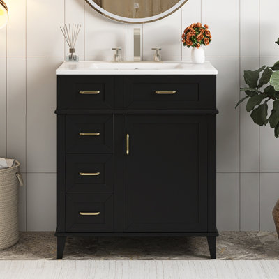 Meuble-lavabo autoportant de 30 po avec comptoir