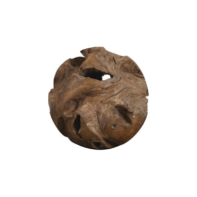 Boule en bois teck