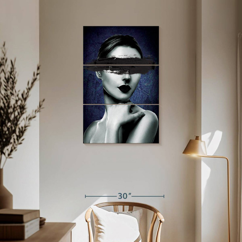 Coup de pinceau Leisha Sleek Girl, H 57 po x l 36 po