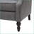 Recliners Oversized Wingback Push Back Fabric Recliner with Tufted Stitch &amp; Nailhead Trim | Charcoal Fabric