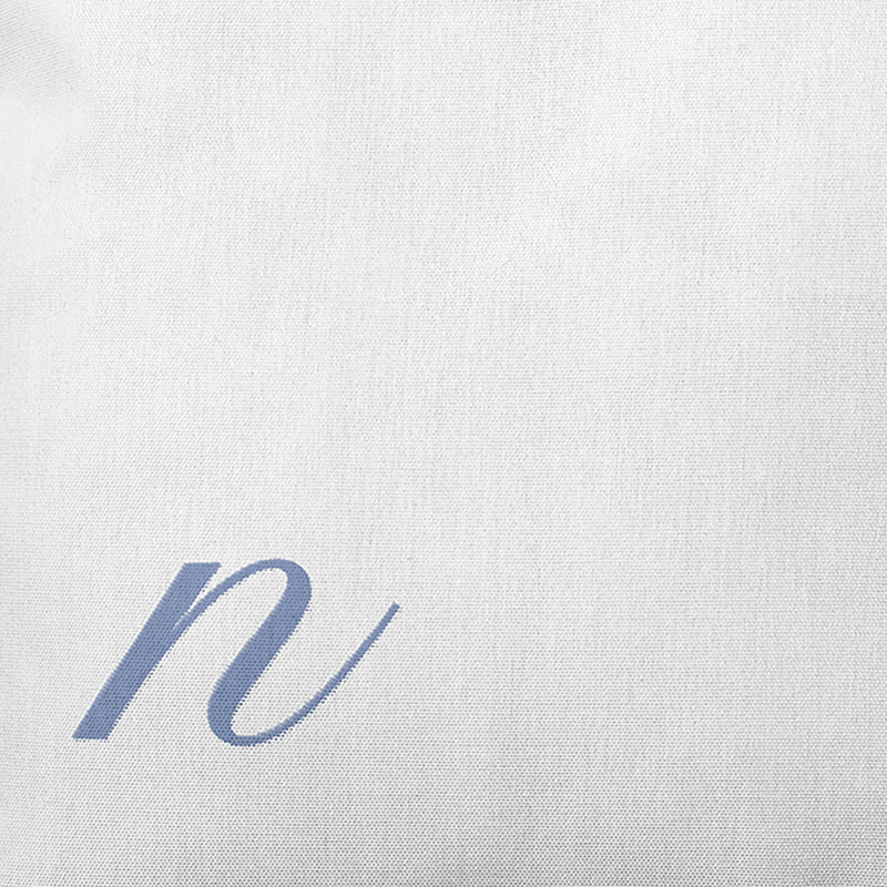 Monogram Design Collection Reversible Throw Pillow, 18"x18", Blue, N