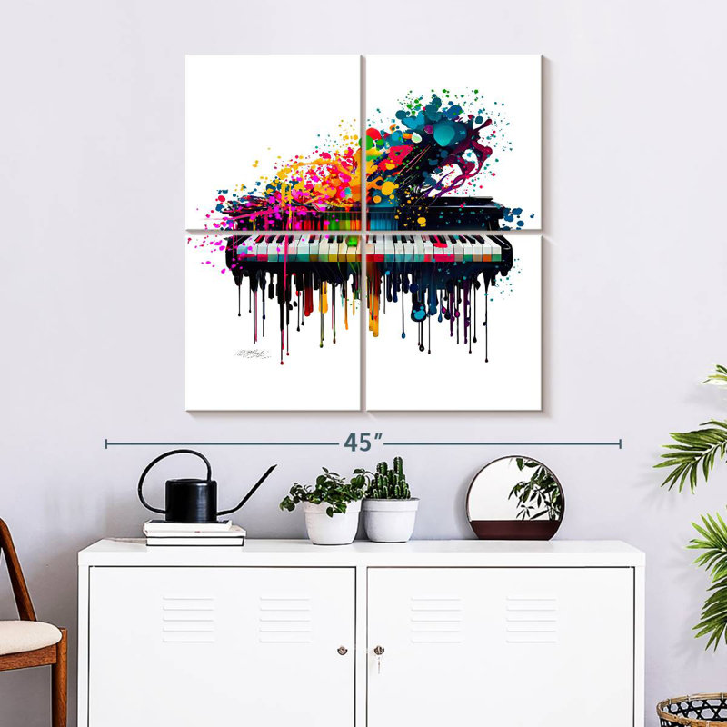 Concours de piano visuel Abarca, H 32 po x l 32 po