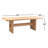 Rhett 85" Dining Table In Distressed Oak
