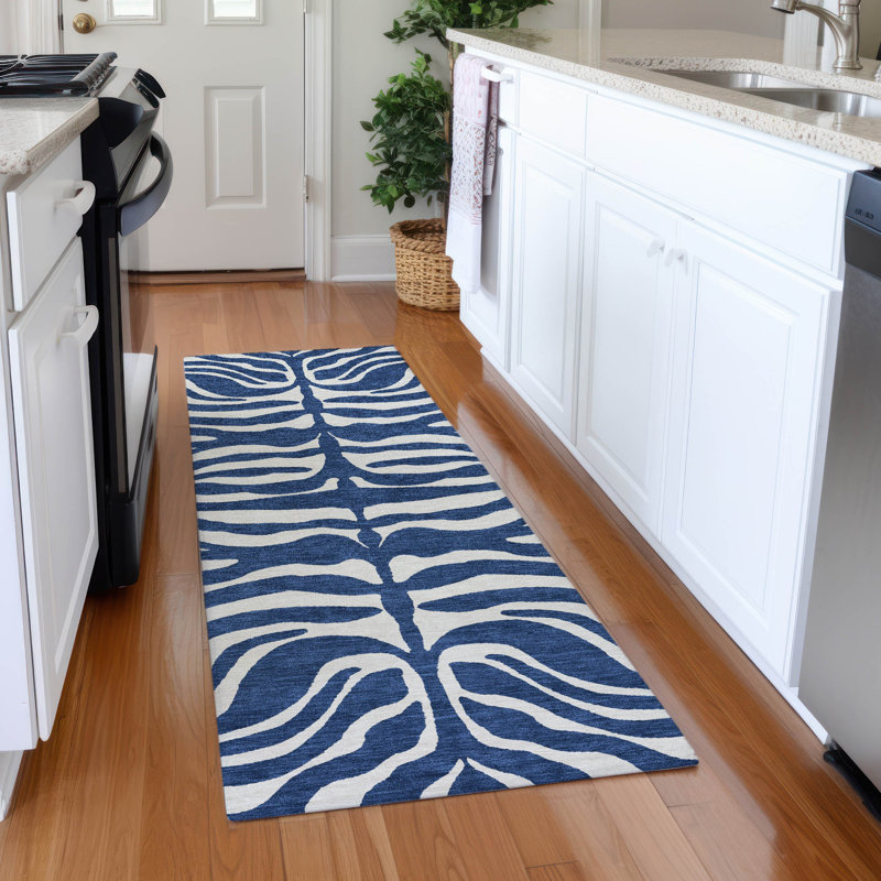 Premium Machine Washable Goulven AMF1042 Animal Print Rug, Runner 2'3" x 7'6"